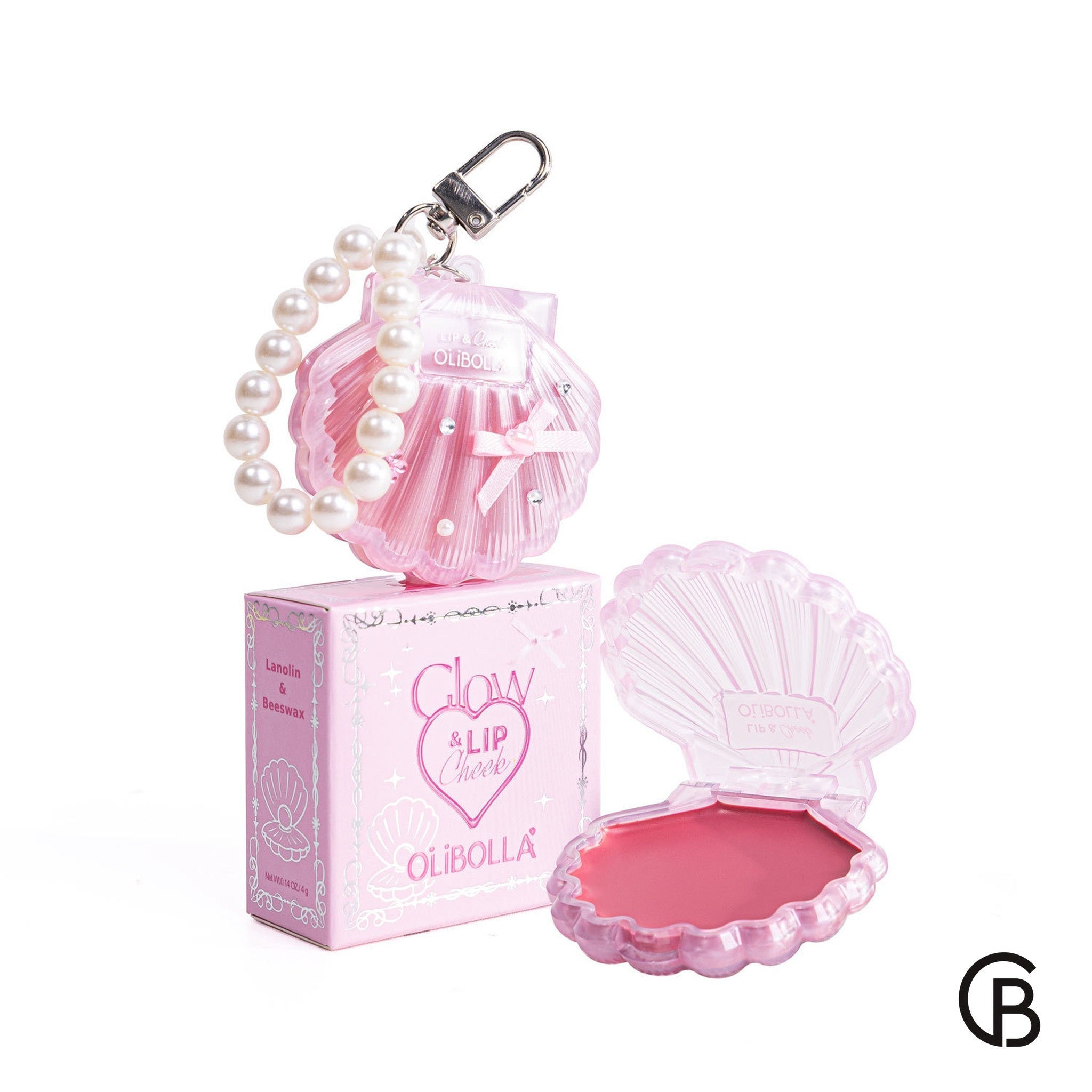 CREBRAND × OLIBOLLA Shell Lip & Cheek Balm product, real supplier product photo