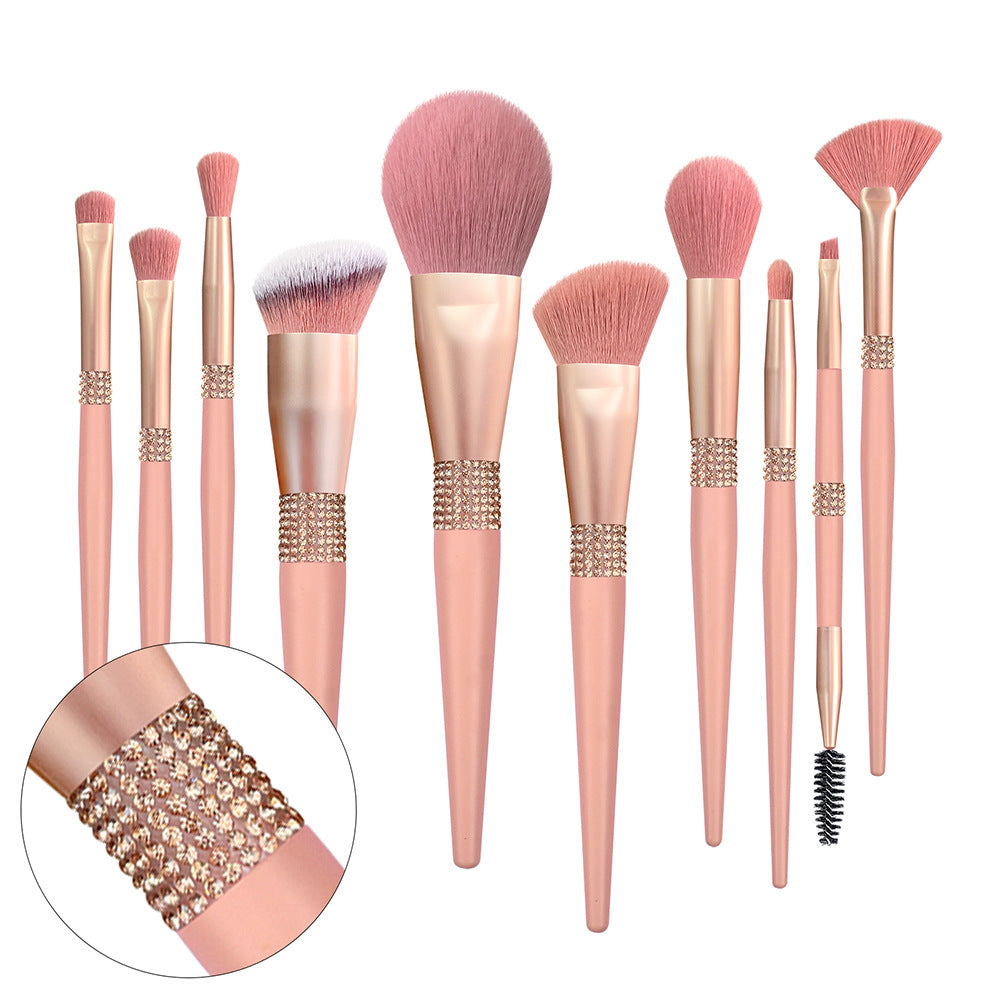 CB Blush Rose Gold 14-Piece Professional Makeup Brush Set