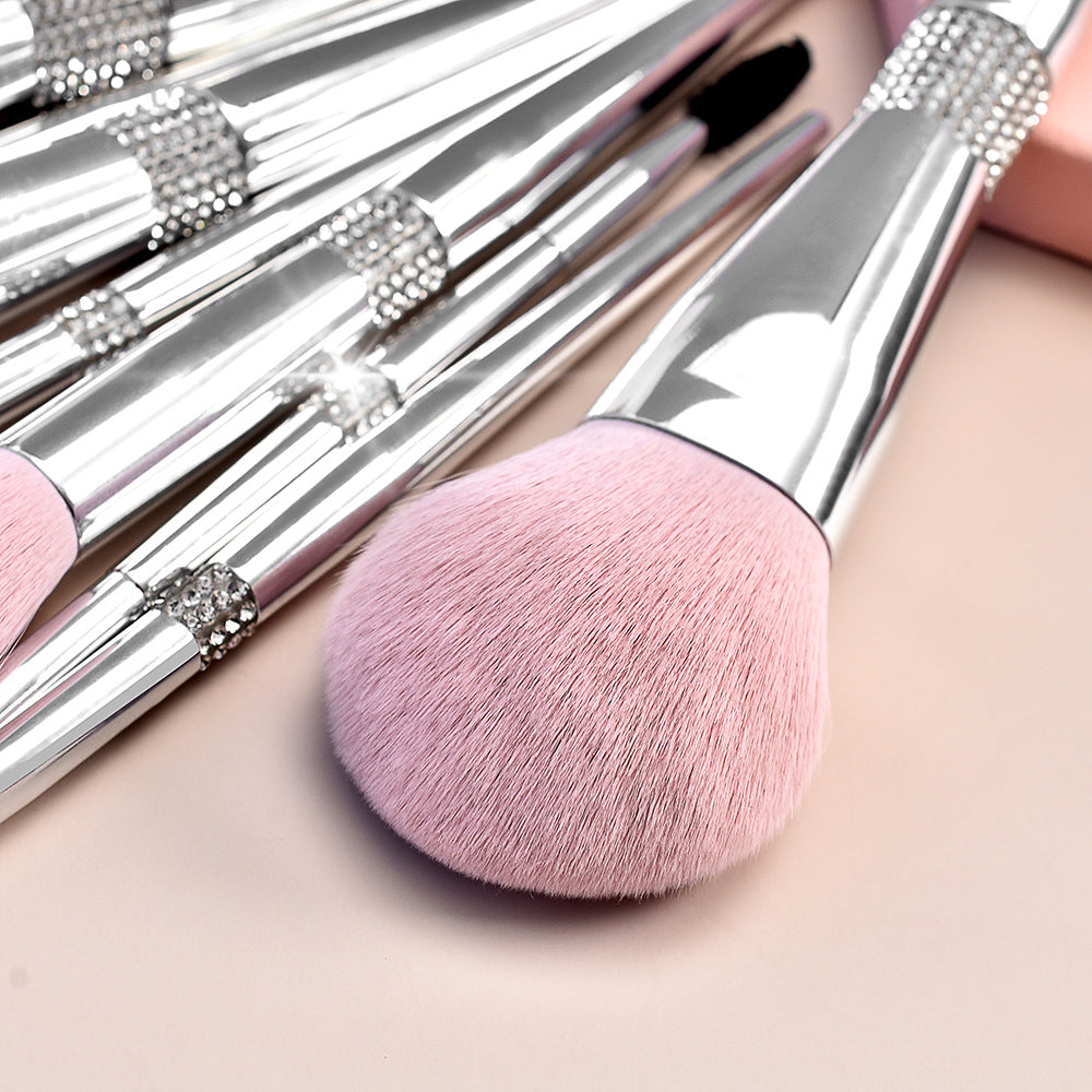 CB Pink Chrome Cloud 14-Piece Professional Makeup Brush Set