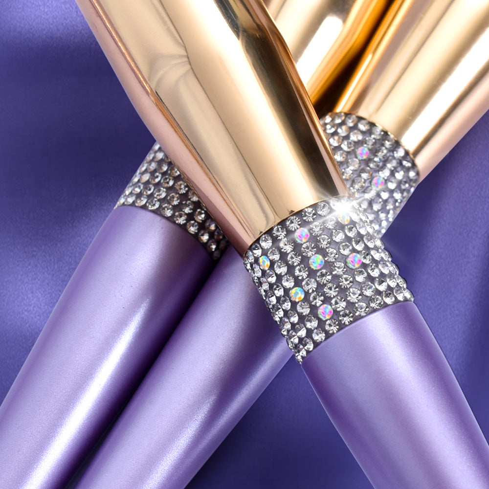 CB Lilac Gold Dream 14-Piece Professional Makeup Brush Set
