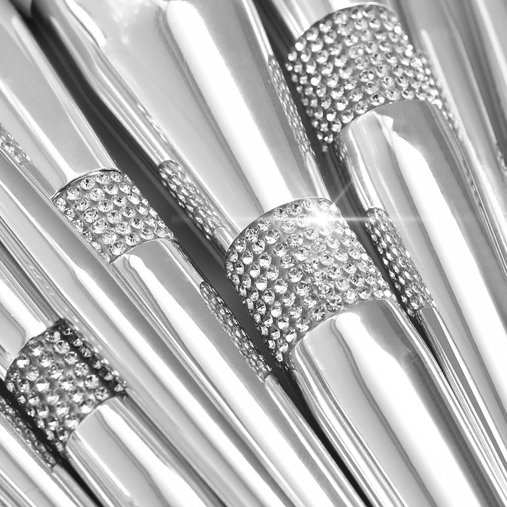 CB Pink Chrome Cloud 14-Piece Professional Makeup Brush Set