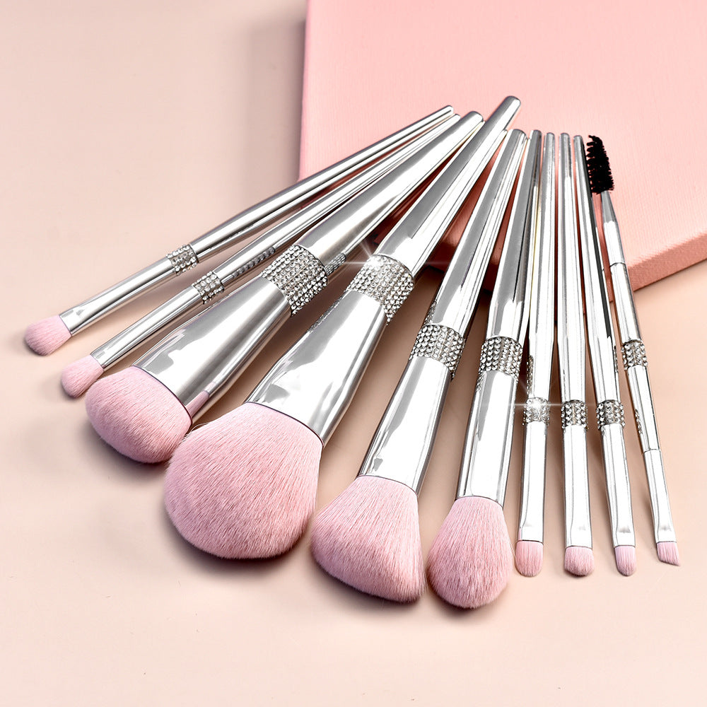 CB Pink Chrome Cloud 14-Piece Professional Makeup Brush Set