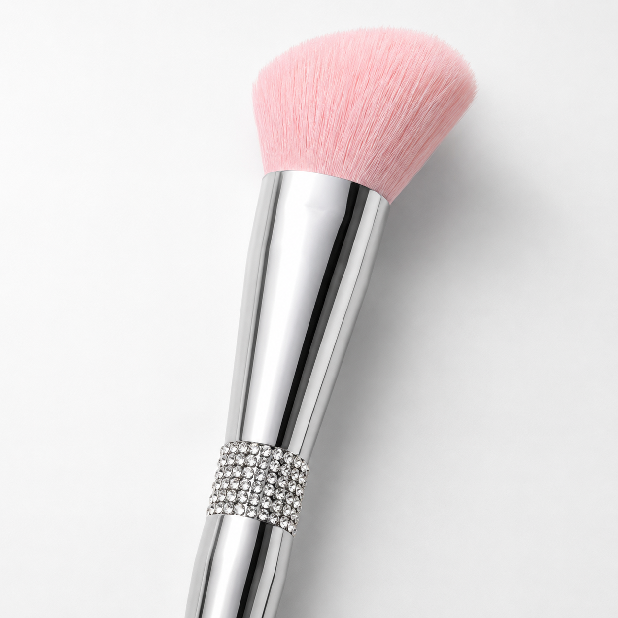 Crystal Radiance Pink Angled Blush Brush
