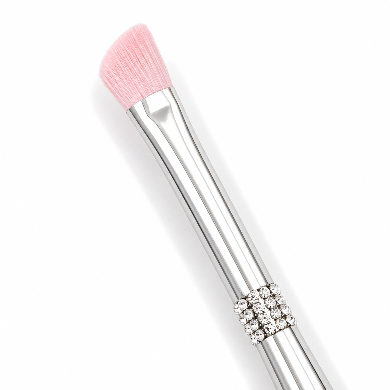 Crystal Radiance Pink Angled Eyeshadow Brush