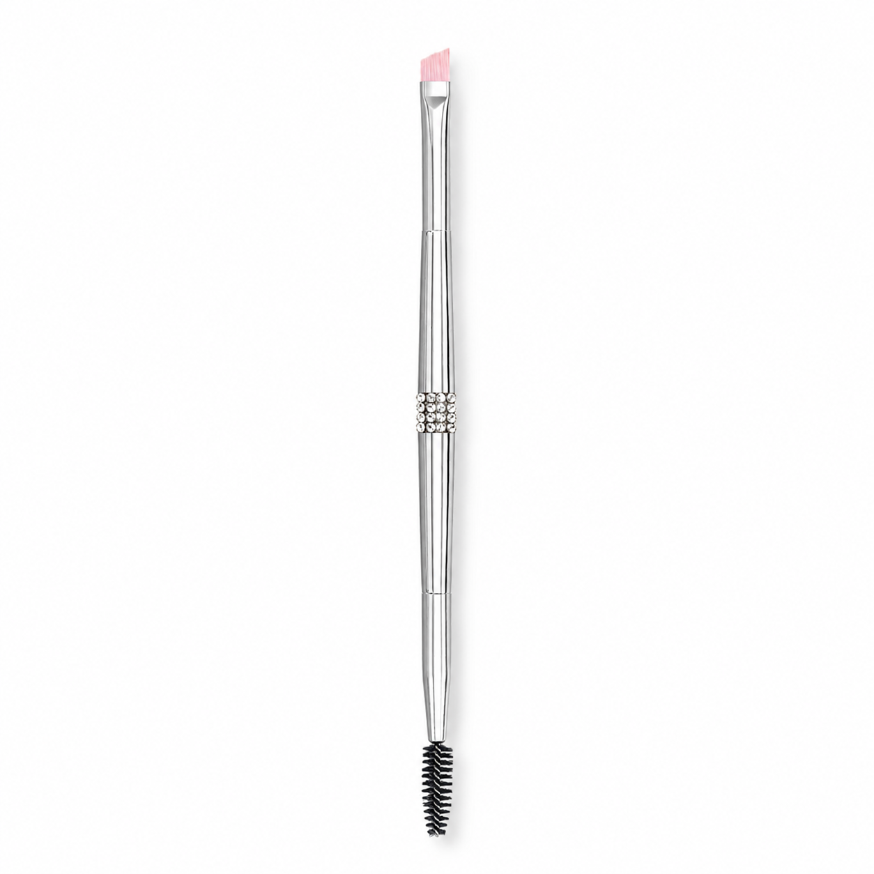 Crystal Radiance Pink Dual-Ended Brow Brush application detail