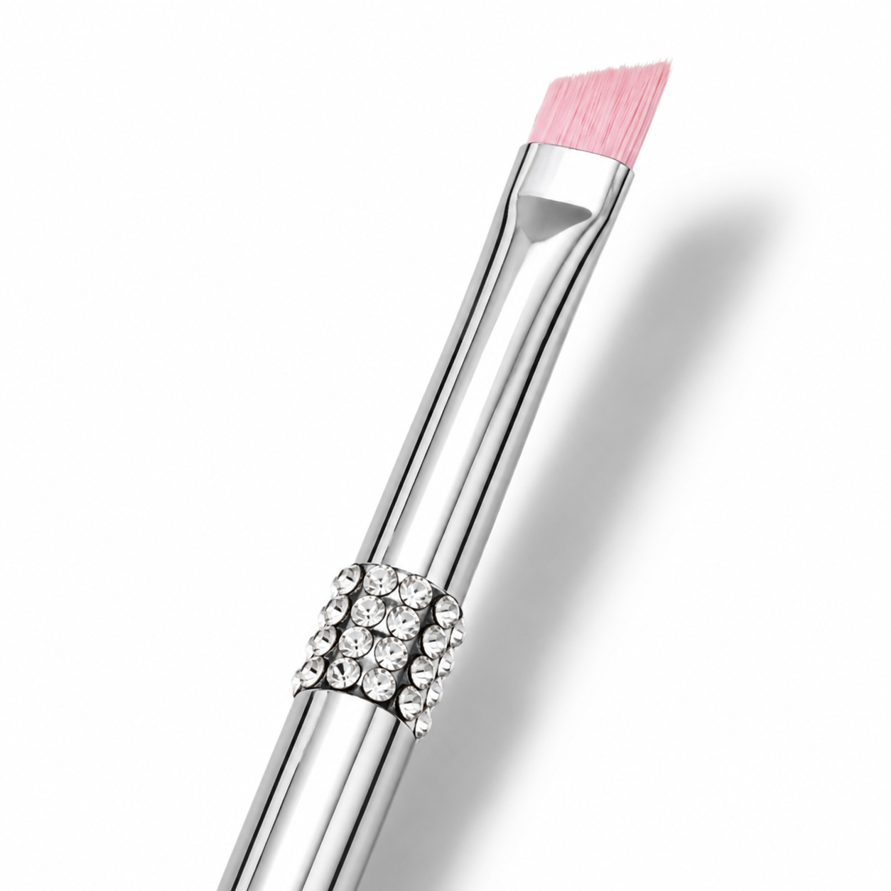 Crystal Radiance Pink Dual-Ended Brow Brush
