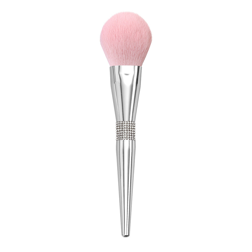 Crystal Radiance Pink Large Powder Brush application detail