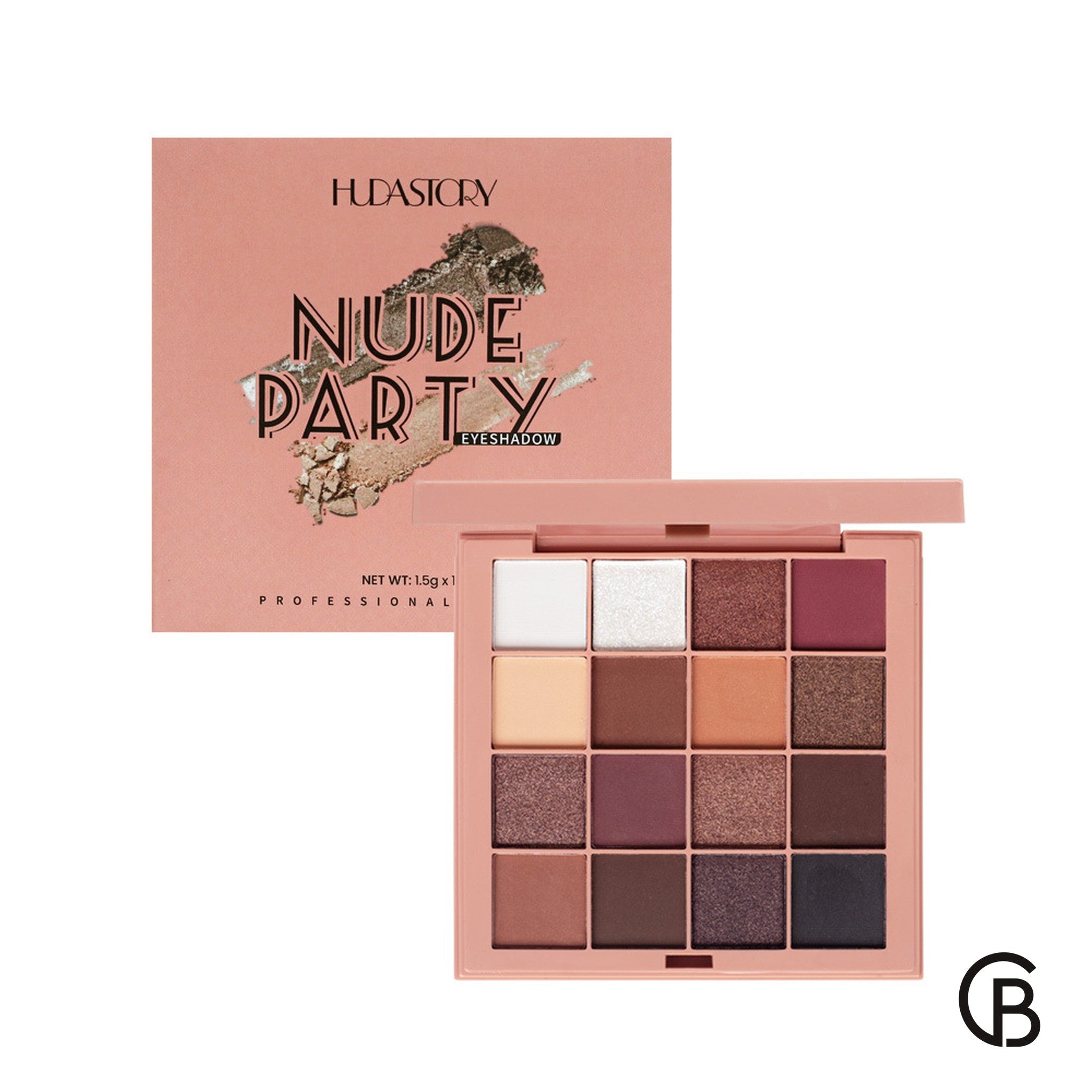 CREBRAND × INSFANY Earth Tone 16-Color Eyeshadow Palette in TE1904B