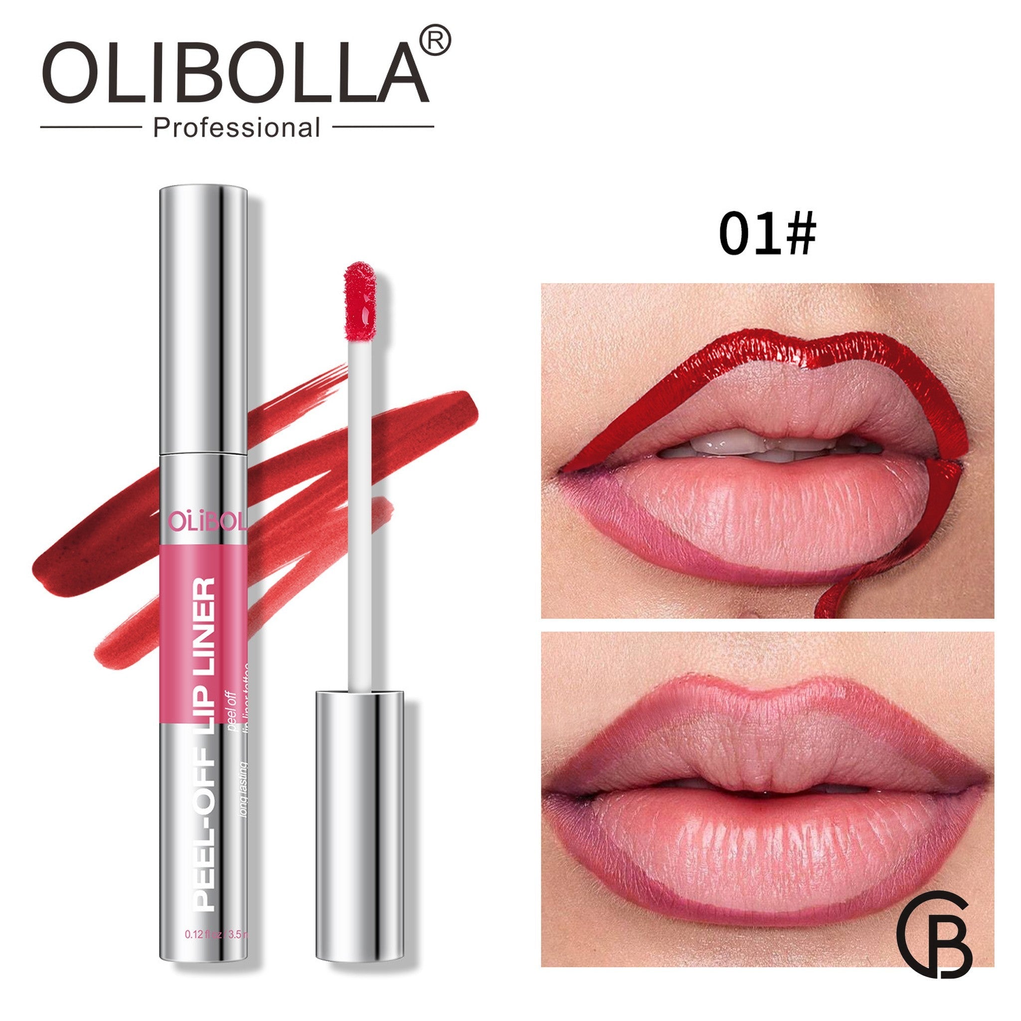 CREBRAND × OLIBOLLA Eight-Shade Matte Peel-Off Lip Color 01#