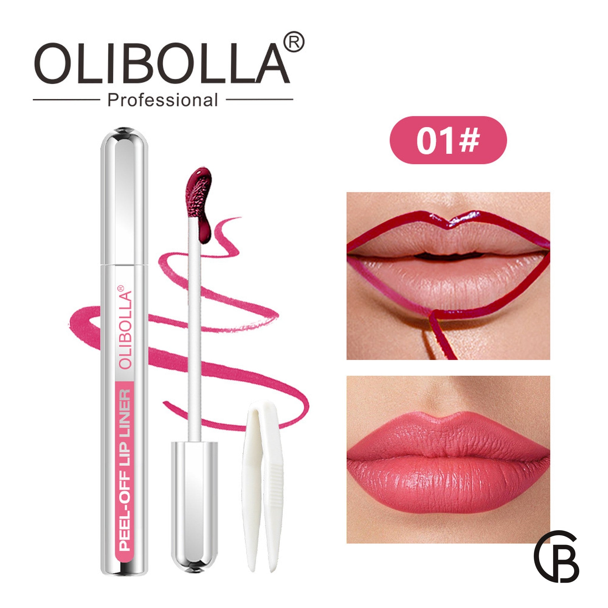 CREBRAND × OLIBOLLA Five-Shade Peel-Off Lip Liner 01#