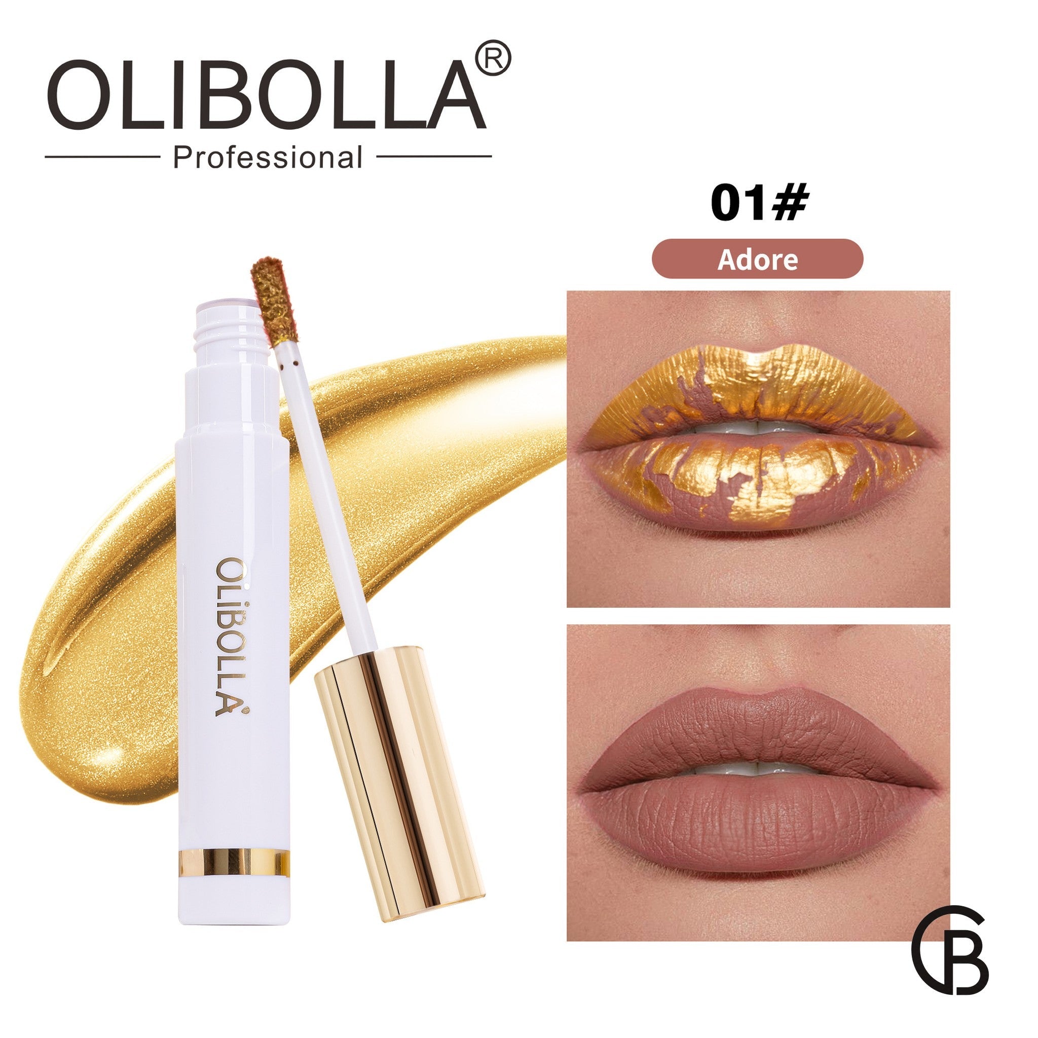 CREBRAND × OLIBOLLA 24K Gold Peel-Off Lip Masque supplier product view 2