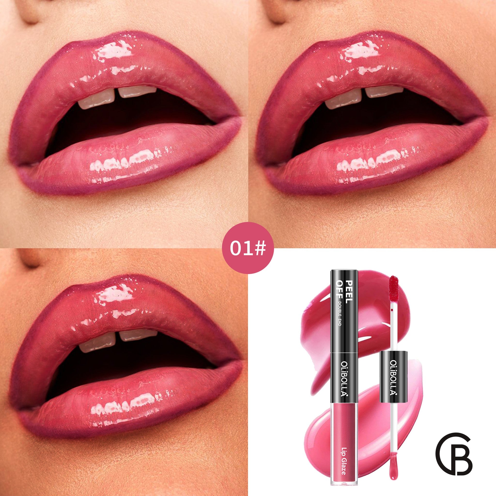 CREBRAND × OLIBOLLA Dual-Ended Peel-Off Lip Color supplier product view 2