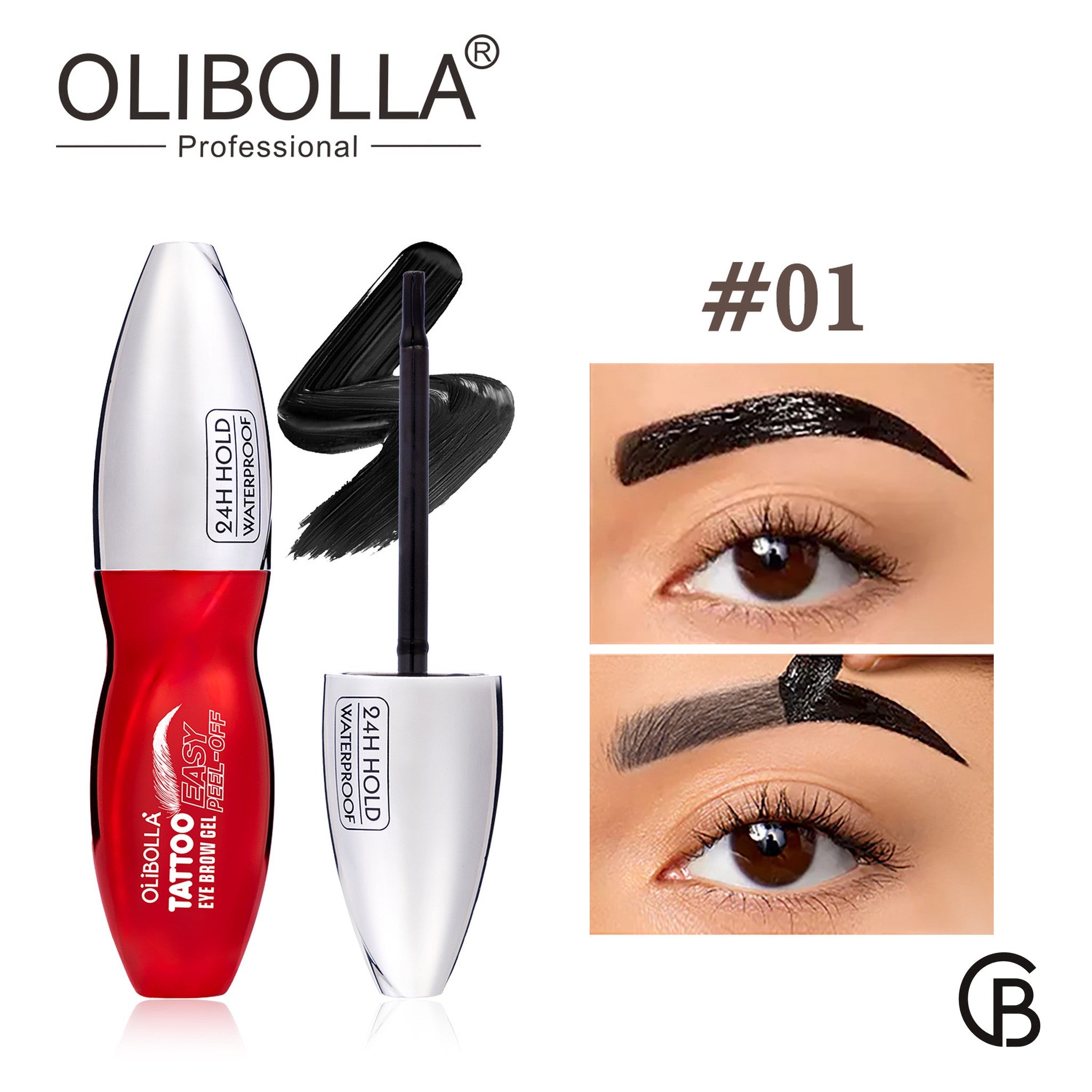 CREBRAND × OLIBOLLA Peel-Off Brow Tint Gel supplier product view 2