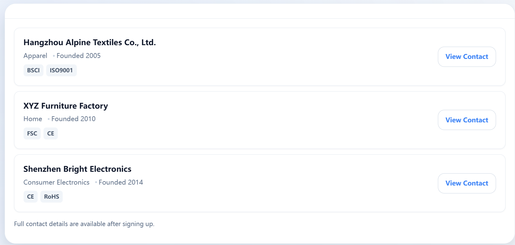 BuckIdea | SupplierVerify Suppliers