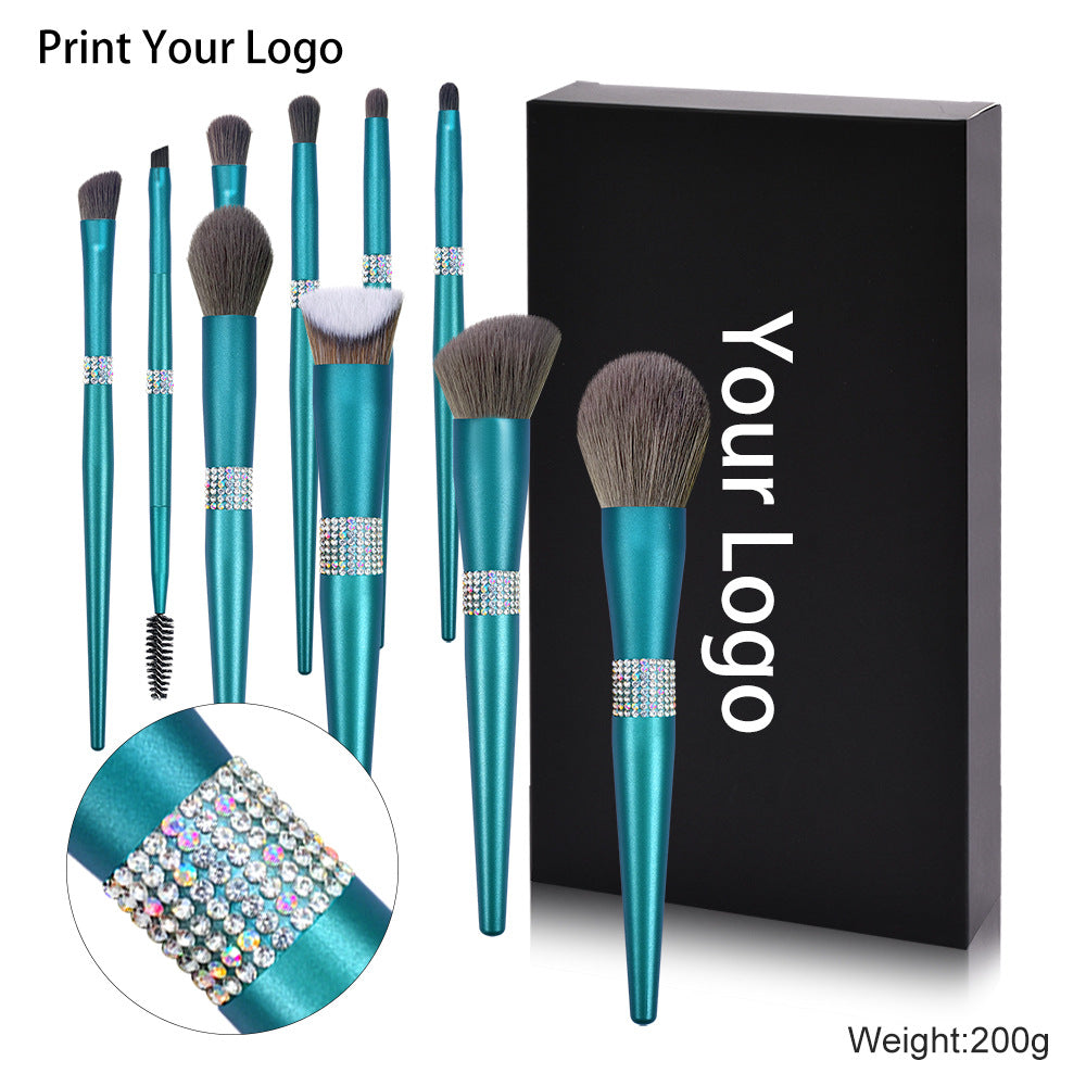 CB Teal Lagoon 14-Piece Professional Makeup Brush Set