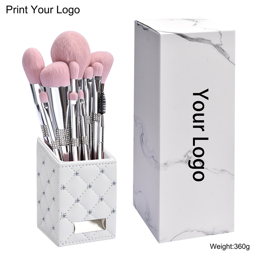 CB Pink Chrome Cloud 14-Piece Professional Makeup Brush Set